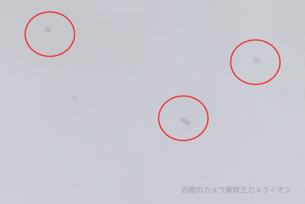 ゴミの写り込み？センサー汚れの対策 