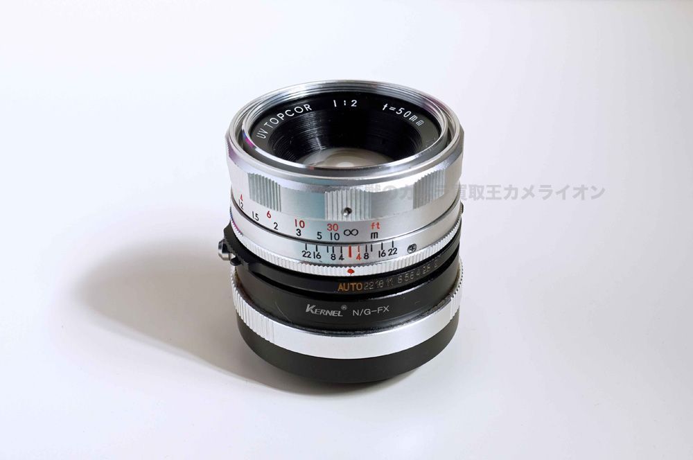 格安即決 東京光学 UV TOPCOR 53mm F2 UV⇔M42マウントアダプター付き