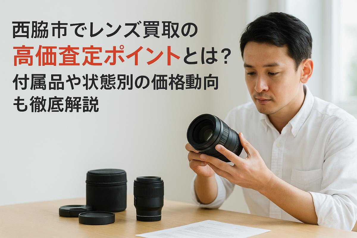 西脇市でレンズ買取の高価査定ポイントとは？｜付属品や状態別の価格 